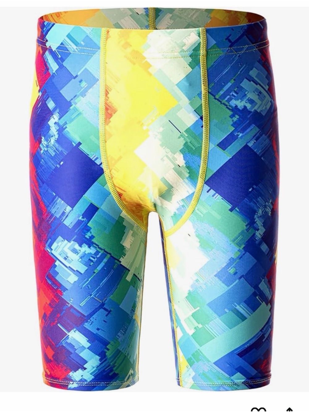 Kids Swim Trunks - Multicolor Geo Print size S.    A9
